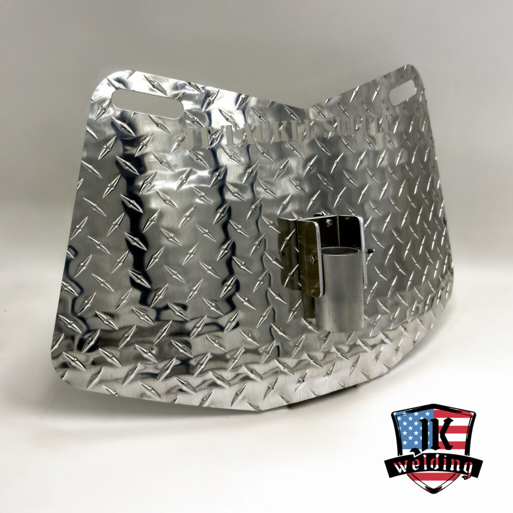 aluminum plate for holding fishing rod