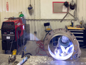 TIG Welding stainless flange