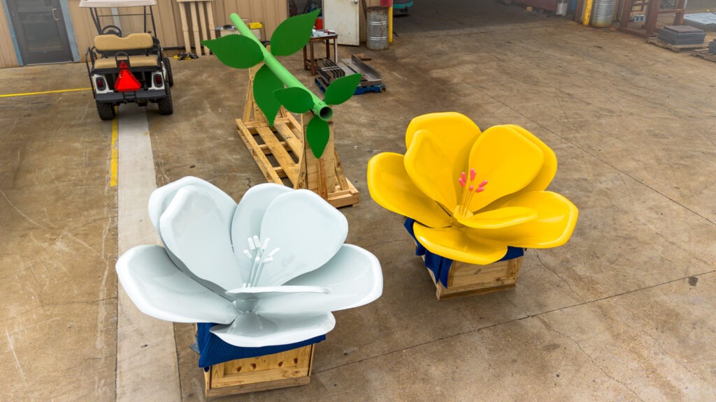 Custom Aluminum Flowers